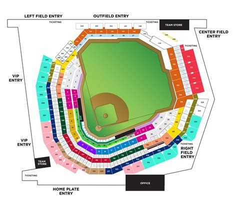 Globe Life Park Seating Plan - Seating plans of Sport arenas around the World