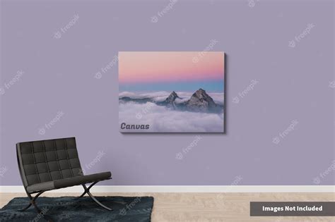 Premium PSD | Wall canvas mockup