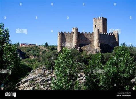 Templar Castle of Almourol. One of the most famous castles in Portugal ...