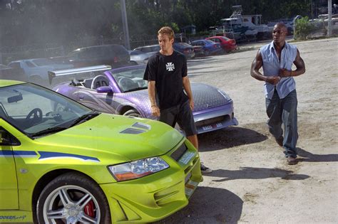 green car Paul Walker Paul Walker Brian O'Conner #Furious 2 Fast 2 Furious Roman Pearce Tyrese ...