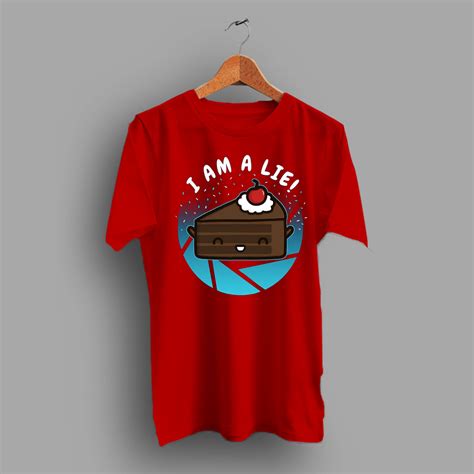 Cute Cake I Am A Lie Funny Geek T Shirt - Hotvero