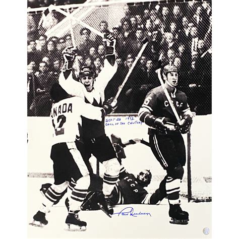 Paul Henderson Autographed 1972 Summit Series 16X20 Photo w/SEPT 28 1972 & GOAL OF THE CENTURY ...