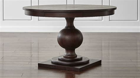 Winnetka 48" Round Extendable Dining Table | Crate and Barrel