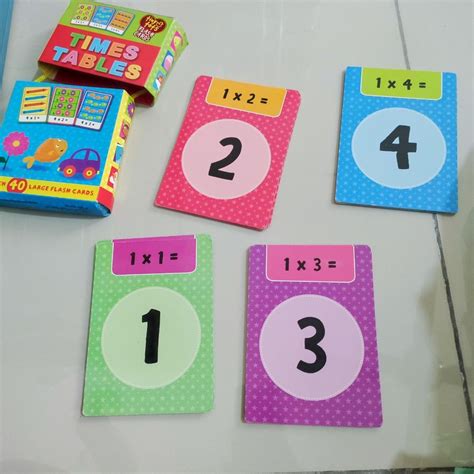 Sifir time tables flashcards, Hobbies & Toys, Books & Magazines ...