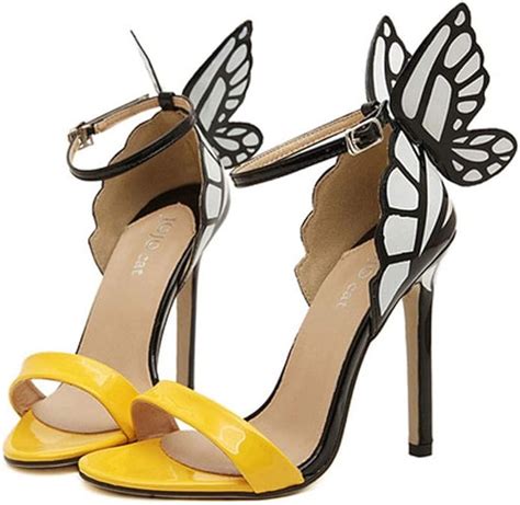 LOVOZO Zapatos de tacón Alto con diseño de Mariposa, Informales, para ...