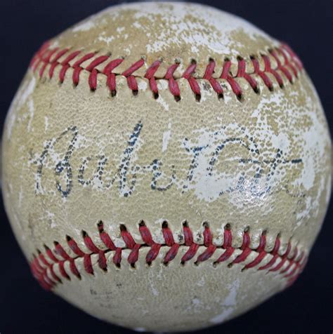 Lot Detail - Babe Ruth Single Signed Official League Baseball (JSA)