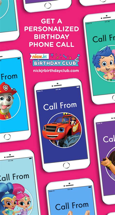 Join the Nick Jr. Birthday Club and get a personalized phone call from ...