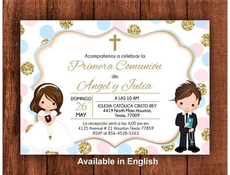 Nuestra Primera Comunion Invitaciones