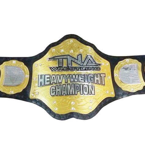 TNA World Heavyweight Wrestling Championship Belt Genuine Leather Thick ...