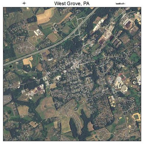 Aerial Photography Map of West Grove, PA Pennsylvania