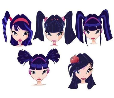 Musa's hairstyles | Club hairstyles, Winx club, Fairy artwork