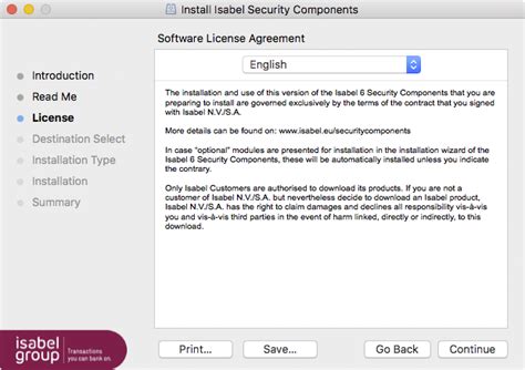 Isabel - How to download and install the Isabel 6 Security Components