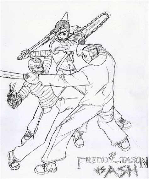 Freddy vs. Jason vs. Ash by zakukun on DeviantArt