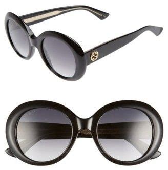 Gucci Women's 51Mm Gradient Lens Round Sunglasses - Black/ Grey Polar ...