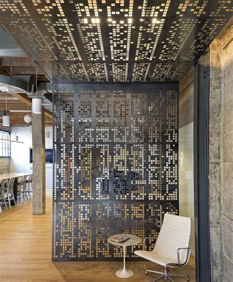 Perforated Metal Panels for Space Partition Wall Design