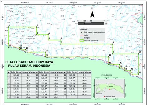 Gambar 1. Peta Lokasi penyelidikan di desa Tamilouw -Haya, pulau Seram,... | Download Scientific ...