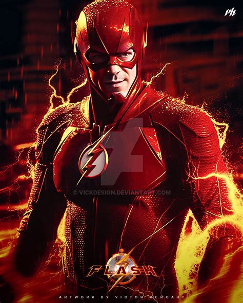 Grant Gustin The Flash Fanart by Vick by VickDesign on DeviantArt