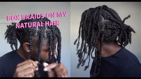 Twists to Box Braids | Men's Natural Hair Protective Styling - YouTube