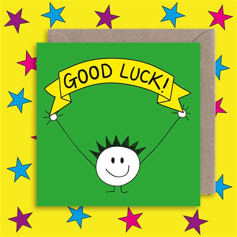 Cute Good Luck Card Good Luck New Job Card Good Luck Exams | Etsy India