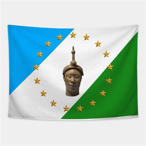 oduduwa republic flag | Yoruba Nation Flag - Oduduwa Republic Flag - Tapestry | TeePublic