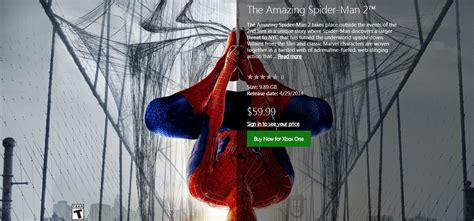 Amazing Spider-Man 2 now available on Xbox One and Xbox 360 - VG247