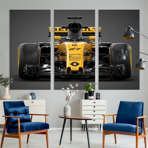 Formula 1 Car Canvas Wall Art Print F1 Renault Car Canvas Print ...