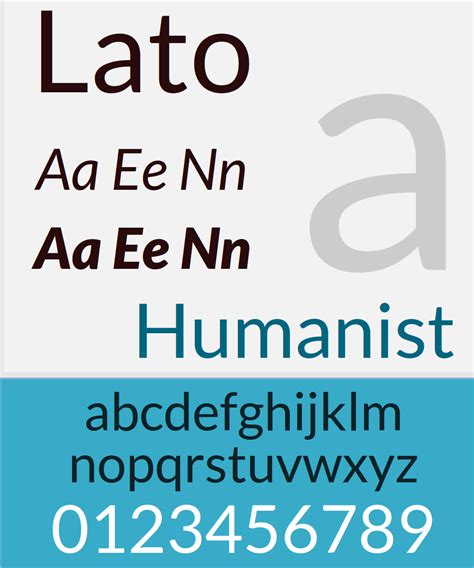 Lato_font Modern Sans Serif Fonts, Modern Typeface, Serif Typeface ...