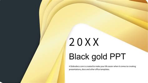 Black Gold Google Slide Theme And Powerpoint Template - Slidedocs