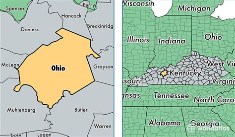 Ohio County, Kentucky / Map of Ohio County, KY / Where is Ohio County?