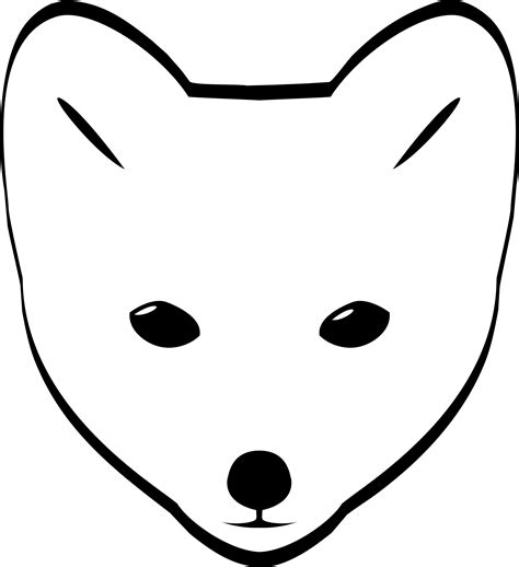 Clipart - Arctic Fox head