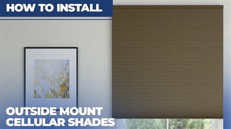 How to Install Outside Mount Cellular Shades - YouTube