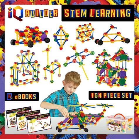 IQ BUILDER - STEM Learning Toys - Creative Construction Engineering - Fun Educational Building ...