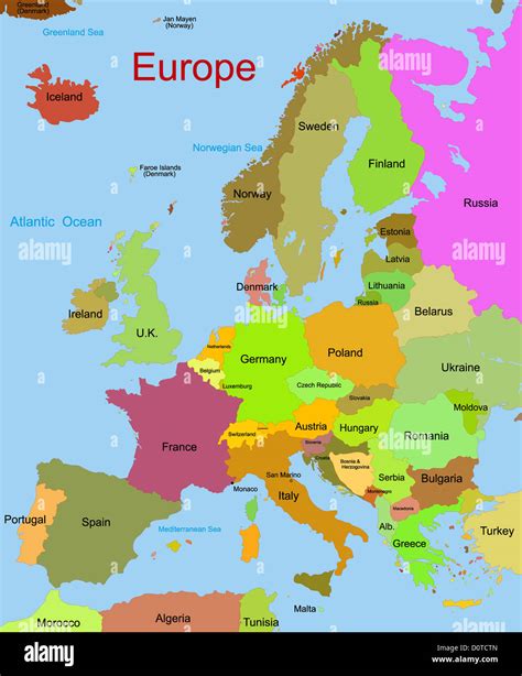 Continent Of Europe Map - Wanda Joscelin