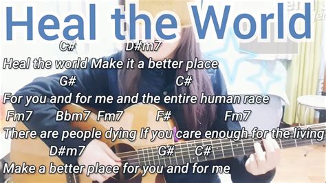 Heal The World Chords : Heal The World - Michael Jackson - Free Easy ...