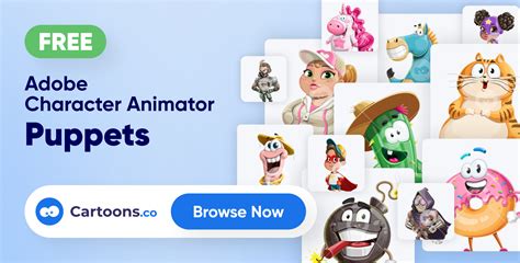 600+ Fully Rigged Adobe Character Animator Puppets To Download Now - RGD