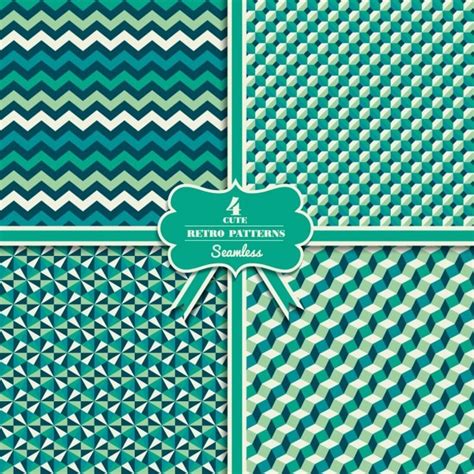 Free Vector | Green geometric patterns