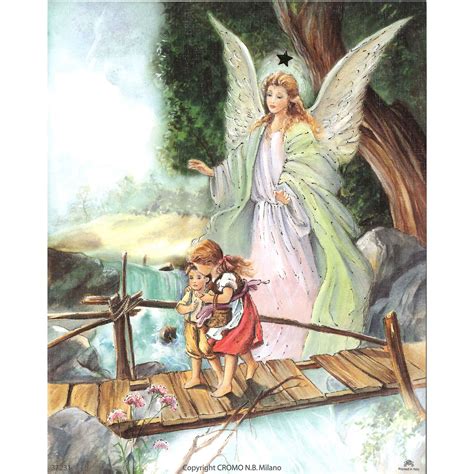 Guardian Angel on Bridge - Unframed Print 8 x 10 | EWTNRC.com