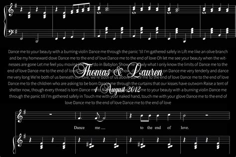 Custom Song Lyrics First Dance Wall Art | Canvas Prints Australia