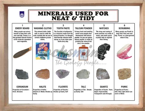 Minerals Used for Neat & Tidy (Set of 6), Nt06PM, NT06PS