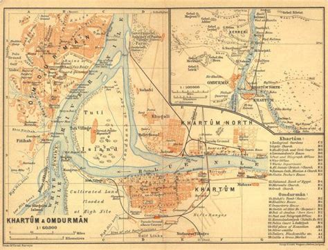 1914 City Plan of Khartoum and Omdurman Sudan | Etsy in 2022 | City maps, Khartoum, City