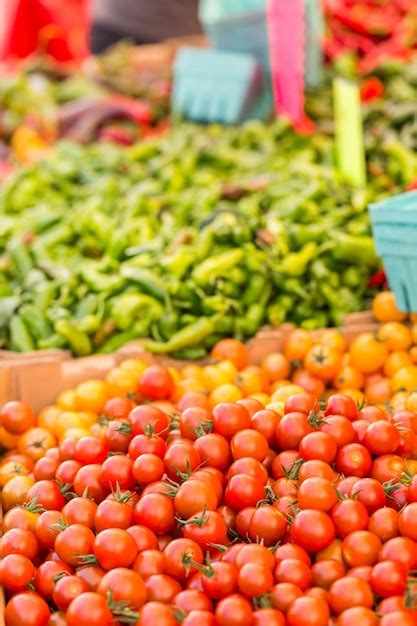 Premium Photo | Fresh organic produce at the local farmers market.