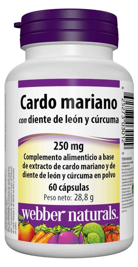 Cardo mariano cápsulas | Webber Naturals ES