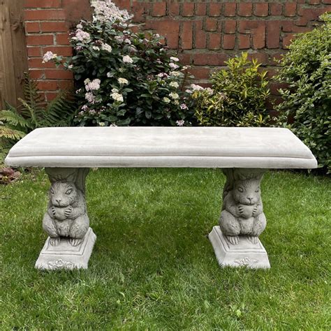 Straight Stone Garden Bench - Onefold Ltd