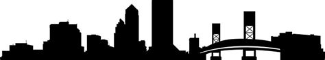 Jacksonville Skyline Silhouette at GetDrawings | Free download