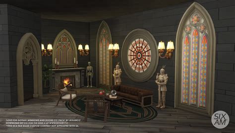 Love for Gothic Windows and Doors (CC Pack for The Sims 4) - Sixam CC