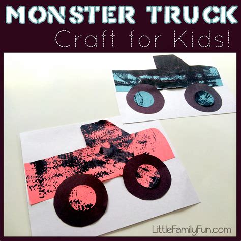 Little Family Fun: Monster Truck Craft