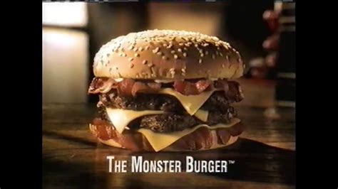 Hardee's Monster Burger | Television Commercial | 1997 - YouTube