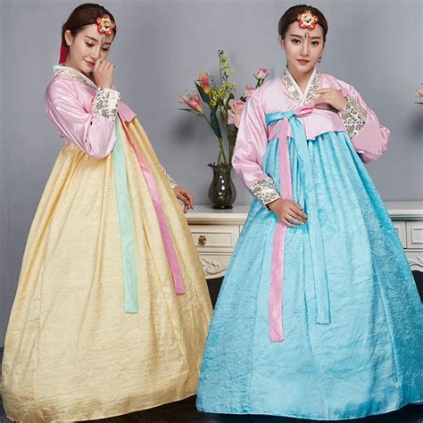 Hanbok Korean Dress Fashion Female Traditional Court Dress Minority ...