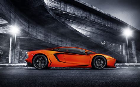 Orange Lamborghini Aventador Wallpaper | HD Car Wallpapers | ID #3444