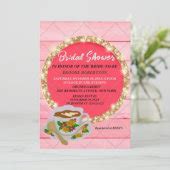 Rustic Bridal Shower Tea Party Invitation Floral | Zazzle